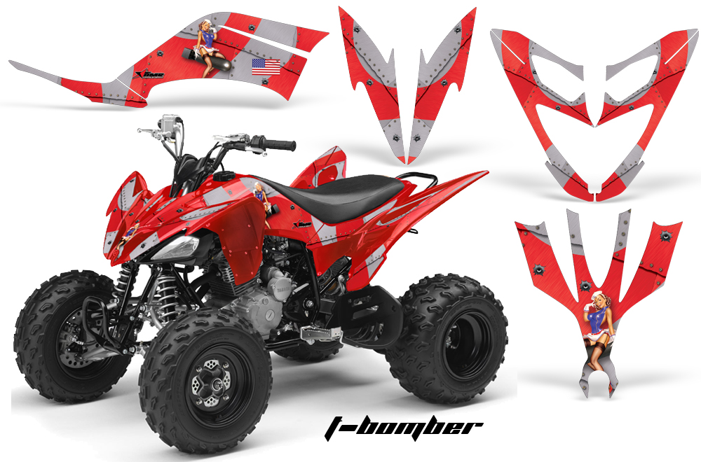 Yamaha Raptor 250 Graphics TBomber Red